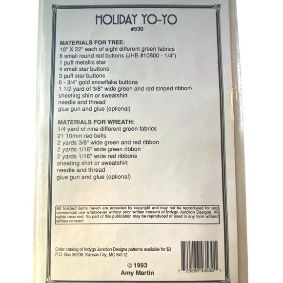 Indygo Junction 530 Pattern Holiday Yo Yo Uncut Shirt Vintage Applique Folkwear - Picture 4 of 7